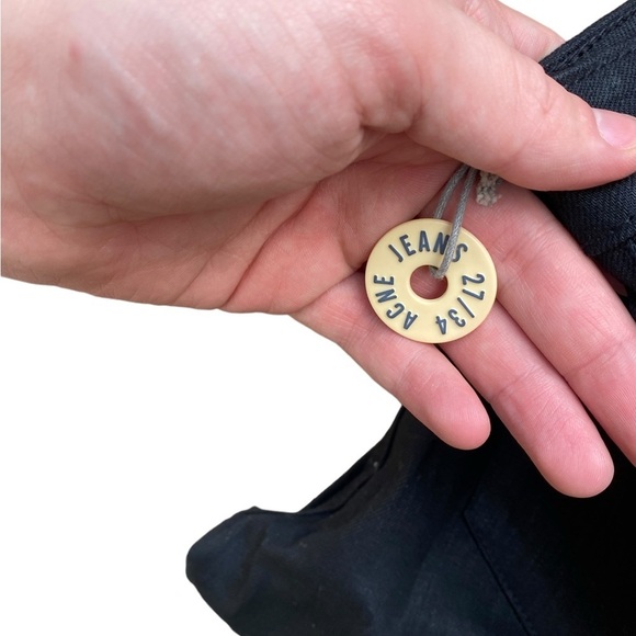 BNWT Vintage 90s Acne Studios Tube Cash Jeans Black Size 27 - Picture 6 of 16